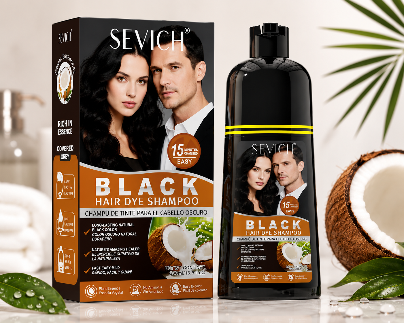 Black Hair Shampoo - 500ml