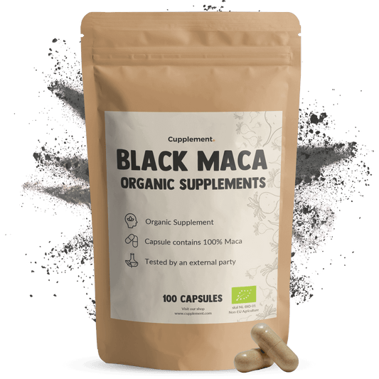 Black Maca Capsules 500mg Organic - 100 Capsules