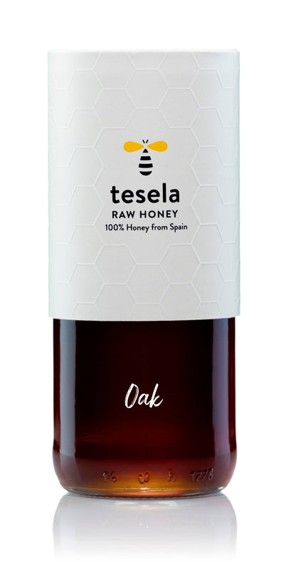 TESELA Premium Pure Oak Bee Honey 320g