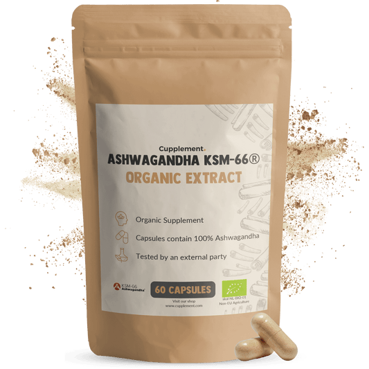 Ashwagandha KSM-66 Capsules 500 mg Organic -  60 Capsules