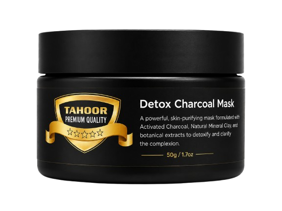 Detox Charcoal Face Mask – Deep Cleansing & Purifying Clay Mask (100g)