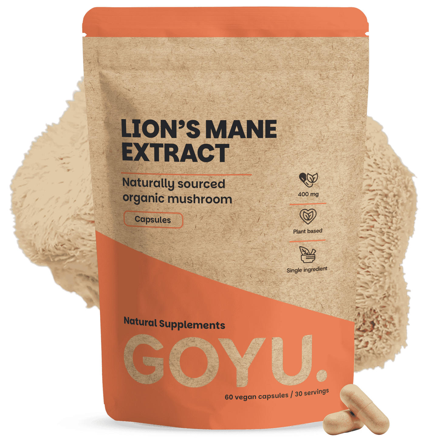 Lion's Mane Extract Capsules 400 mg - 60 Capsules