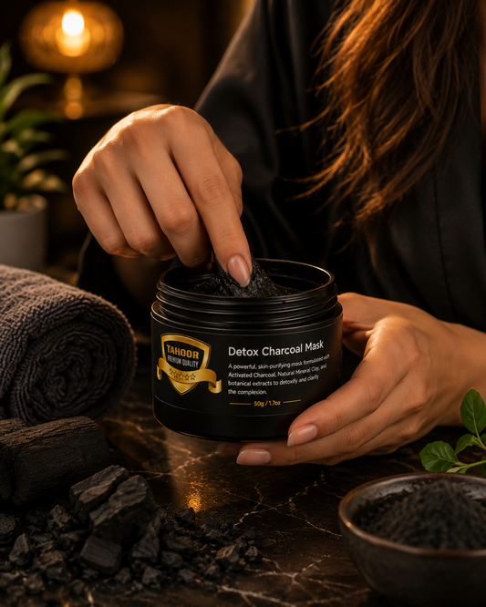 Detox Charcoal Face Mask – Deep Cleansing & Purifying Clay Mask (100g)