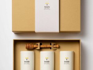 TESELA Premium Gift Box Raw Honey - 3x320g