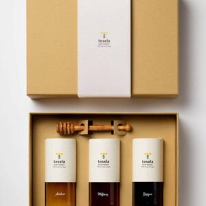 TESELA Premium Gift Box Raw Honey - 3x320g