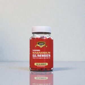 Magnesium Gummies 500mg – Med Vitamin B6, D3, Q10 & Safran (60 stk)